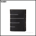 Fashionable custom trifold european leather men wallets 2016